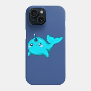 Cute Turquoise Narwhal Phone Case