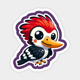 Kawaii Woodpecker Magnet