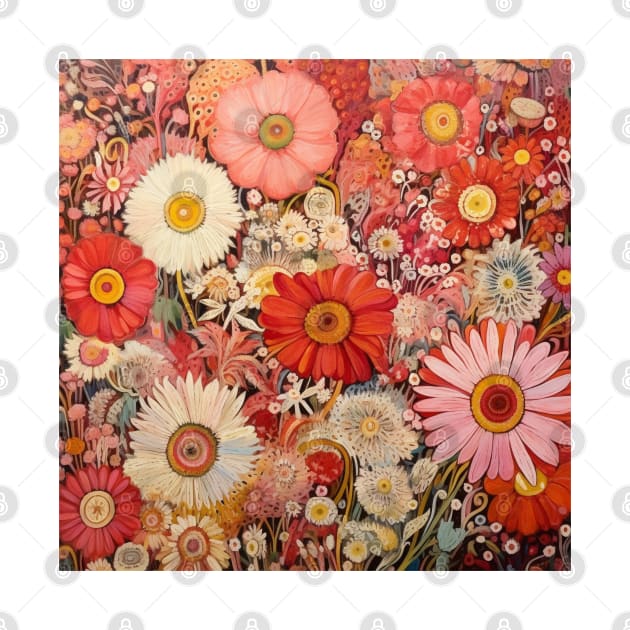 Bright Flowers Bold Pattern by EpicFoxArt