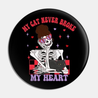 My cat never broke my heart single ladies single life funny Pin