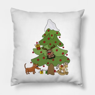 Witziger Weihnachtsbaum Pillow