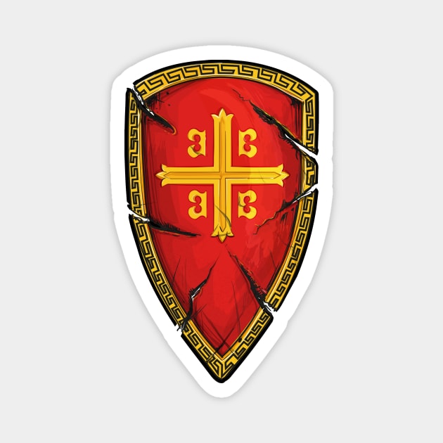 Byzantine Shield Magnet by blackroserelicsshop@gmail.com