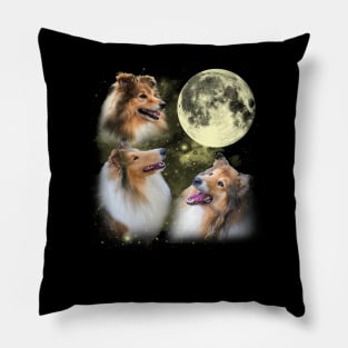 Collies The Moon Classic Dog Breed Pillow