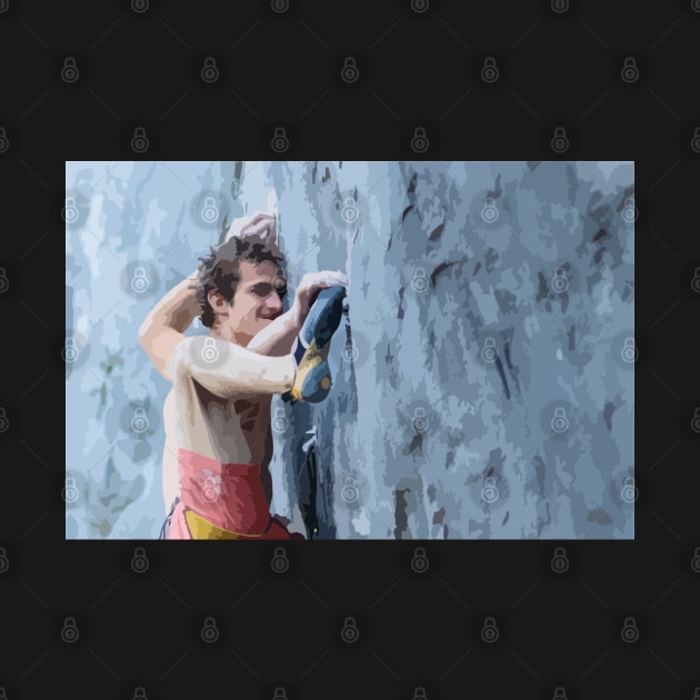 Adam Ondra Send Painting by gktb