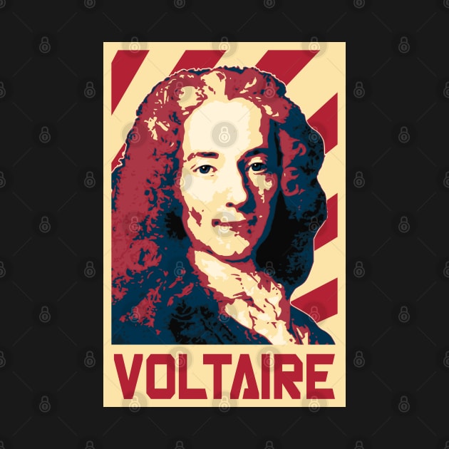 Voltaire Retro Propaganda by Nerd_art