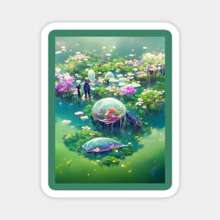 Waterlilies Space Landed Magnet