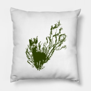 Deer (green) Pillow