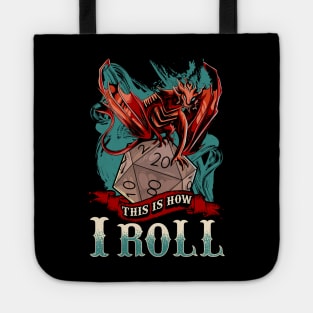 This Is How I Roll RPG Tabletop Gaming Dice Pun Tote