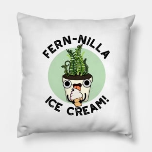 Fernilla Ice Cream Funny Ice Cream Plant Pun Pillow