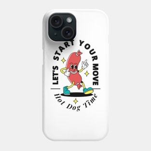 retro hot dog sausage Phone Case