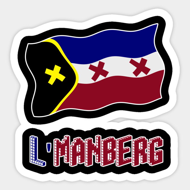 Bwibxcgwk Scm A sticker of the official l'manberg flag. 2