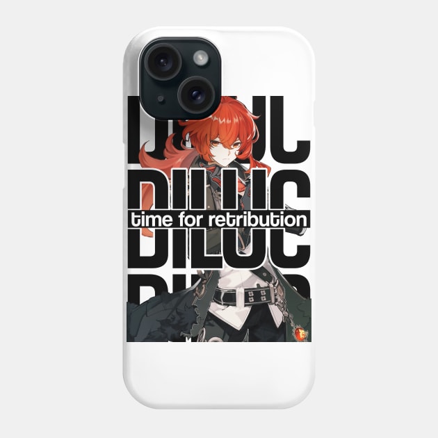 DILUC time for retribution Genshin Impact Phone Case by chris28zero