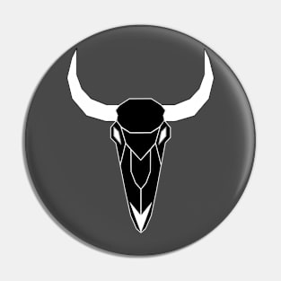 inveted Geo-Bull Skull Pin