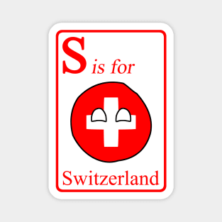 S is for Switzerlandball Magnet