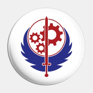 Red White and Blue Brotherhood of Steel Pin