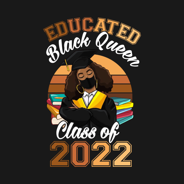 Class of 2022 HBCU Educated Queen Black Girl Graduation by webster