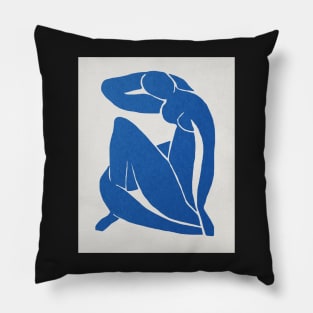 Blue nude, Henri Matisse abstract art Pillow