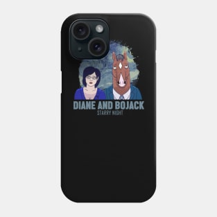 bojack and diane starry night Phone Case