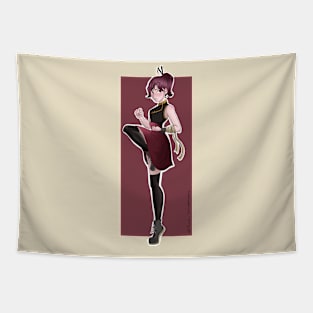 Fighter Girl Tapestry