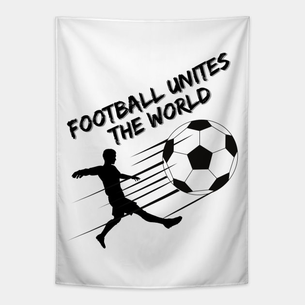 Football Unites The World Tapestry by LetsGetInspired