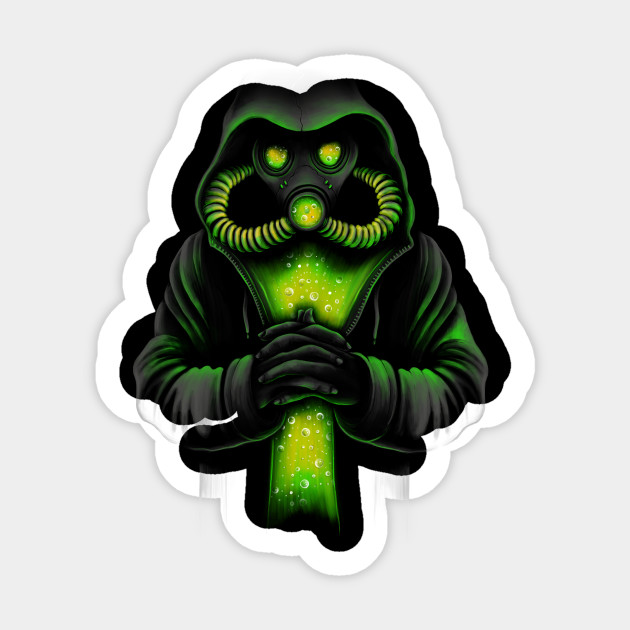 The Toxicity Gas Mask Sticker Teepublic Au