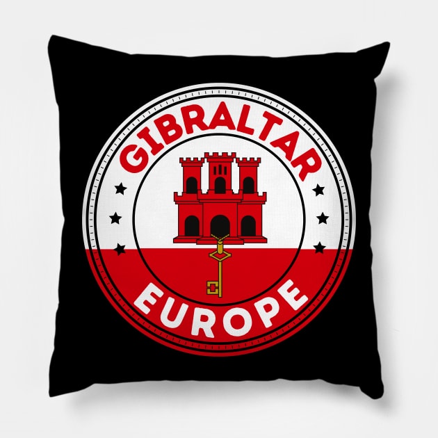 Gibraltar Pillow by footballomatic