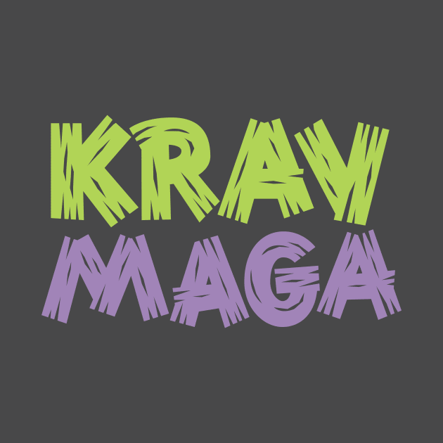 Krav Maga Sharp Jagged Green and Purple by polliadesign