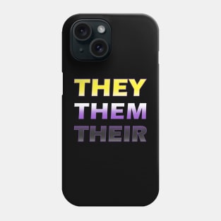 Non-binary pronouns Phone Case