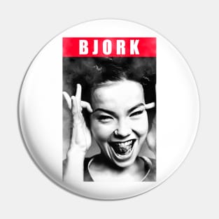 Björk - Vintage 80s // Watercolor Design Pin
