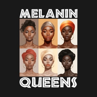 Melanin Queens Afrocentric Women T-Shirt