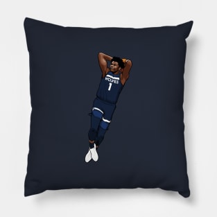 Anthony Edwards Vector Dunk Pillow