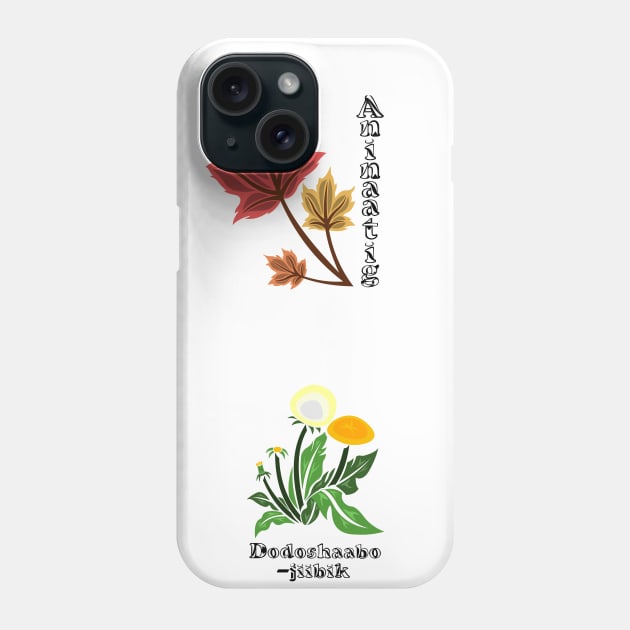 Ojibwe Plant 01 Phone Case by KendraHowland.Art.Scroll