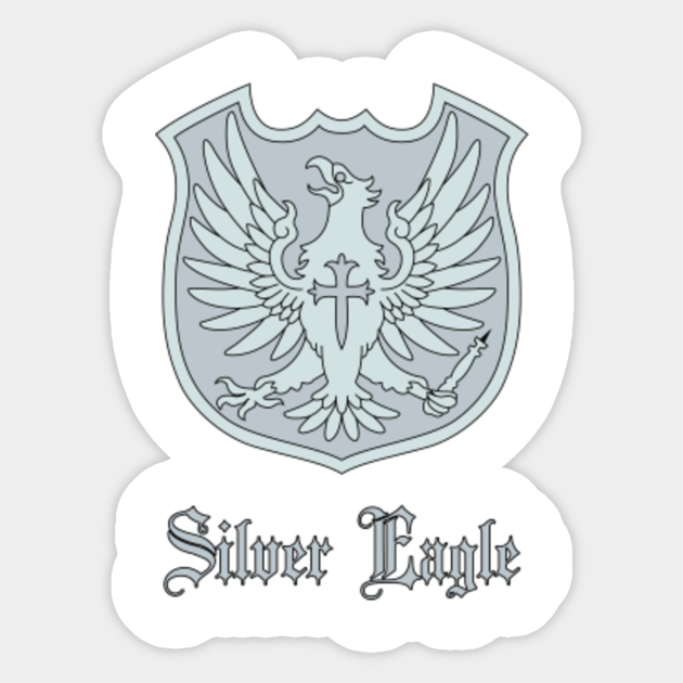 Silver Eagle Badge Black Clover Black Clover Anime Asta Eagle Manga Sticker Teepublic