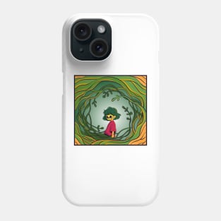 The Japanese introvert masked girl 2 - Yabisan vector art - Phone Case