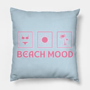 Beach Mood Summer Vibes Pillow