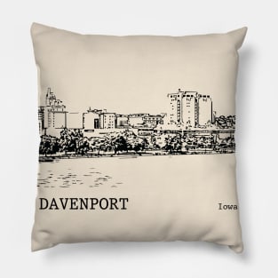 Davenport Iowa Pillow