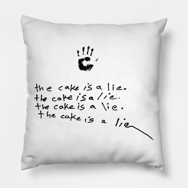 the cake is a lie Pillow by myshkin