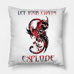 Let your chaos explode Pillow