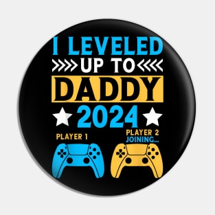 I Leveled Up To Daddy 2024 Gamer Soon To Be Dad 2024 Pin