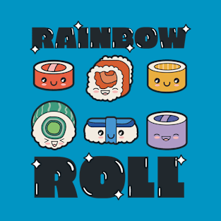 Rainbow Sushi Roll T-Shirt