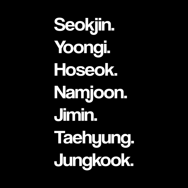 BTS - Members Real Names by Bystanders