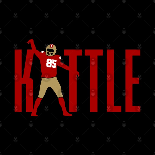 Kittle 85, San Francisco Football themed by FanSwagUnltd