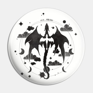 Fly… or die - black Pin