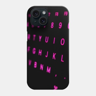 Led keyboard Phone Case