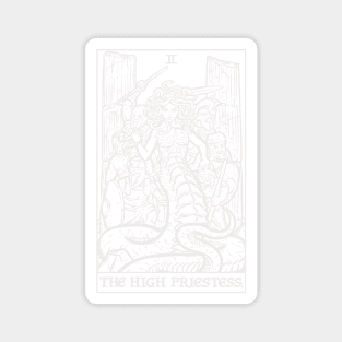 The High Priestess Tarot Card Terror Tarot Shadow Edition - Medusa (Black & White) Magnet