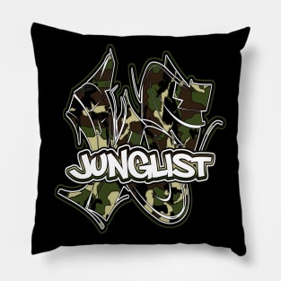 Junglist-Camo Graff Pillow