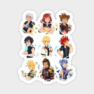 The 3 Keyblade Trios Magnet