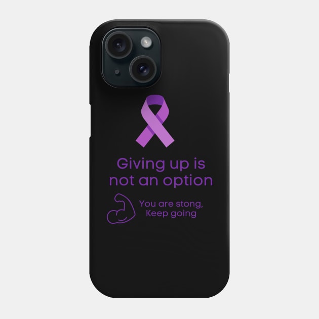 Dont give up Phone Case by Lili's Designs