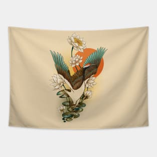 Crane Dance Tapestry