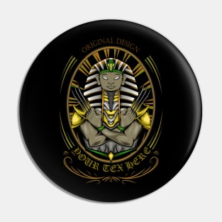 Elegant Artwork of Pharaoh Pin